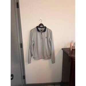 FootJoy FJ Men's Shinnecock Hills Golf Club Pullover Quarter Zip Gray M 2018 US
